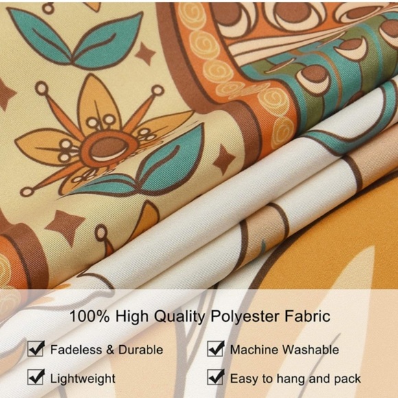 Bohemian Moth Hippie Floral Wall Tapestry Decor for Dorm/Balcony/Patio/Room - Picture 5 of 7